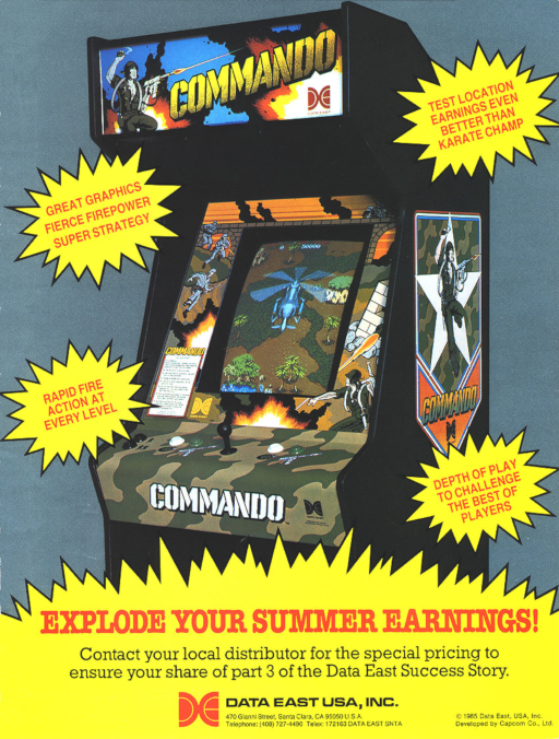Commando (US set 1) Arcade Game Cover